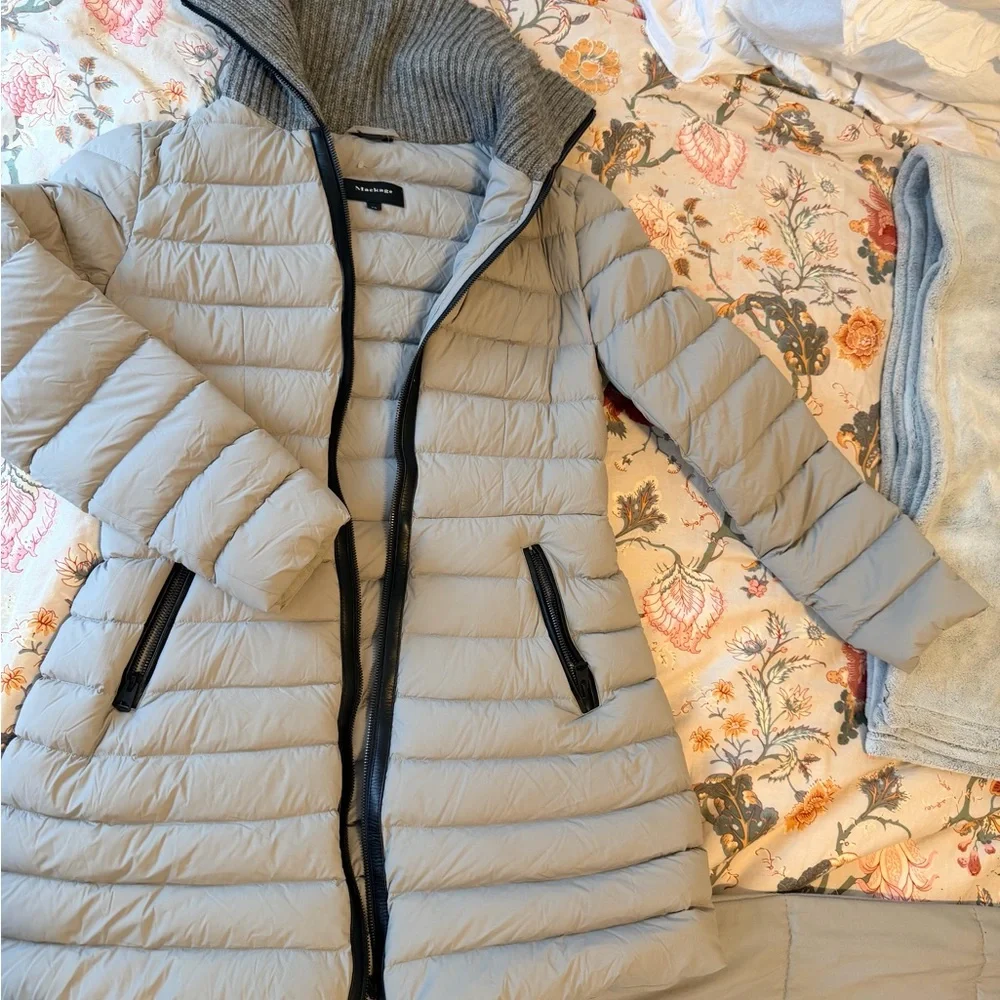 Mackage Light Gray Puffer Coat - Picture 2 of 6